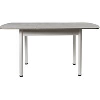 Кухонный стол ВВР ЛДСП Раздвижной (камень светлый/прямое белый) - Превью изображения №6 — Интернет-магазин Time-Shop