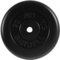 MB Barbell Стандарт 31 мм (1x20 кг, черный)