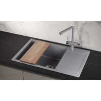 Кухонная мойка Granula ES-7807 (алюминиум) - Превью изображения №3 — Интернет-магазин Time-Shop