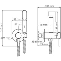 Гигиенический душ Wasserkraft A70938 - Превью изображения №2 — Интернет-магазин Time-Shop