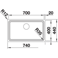 Кухонная мойка Blanco Etagon 700-IF (зеркальная полировка) 524272 - Превью изображения №5 — Интернет-магазин Time-Shop