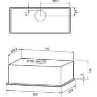 Кухонная вытяжка Krona Aspen 900 White SGC КА-00009706 (белый) - Превью изображения №2 — Интернет-магазин Time-Shop