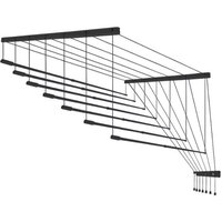Comfort Alumin Потолочная 7 прутьев Black Style Telescop 120-200 см (алюминий)