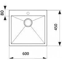 Кухонная мойка Hansen HS60045 - Превью изображения №3 — Интернет-магазин Time-Shop