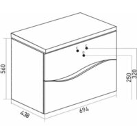  Mixline Тумба под умывальник Лайф 70 553032 - Превью изображения №4 — Интернет-магазин Time-Shop