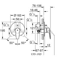 Смеситель Grohe Bauedge 29079001 - Превью изображения №5 — Интернет-магазин Time-Shop
