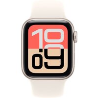 Умные часы Apple Watch SE 3 40 мм (алюминиевый корпус, звездный свет/звездный свет, спортивный силиконовый ремешок S/M) - Превью изображения №2 — Интернет-магазин Time-Shop