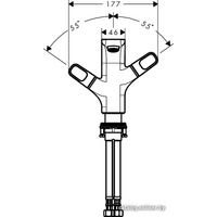 Смеситель Axor Urquiola 11024000 - Превью изображения №3 — Интернет-магазин Time-Shop