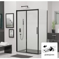 Душевой уголок RGW LE-41B (LE-12B + Z-050-2B) 34124183-014 130x80 (черный/прозрачное стекло) - Превью изображения №1 — Интернет-магазин Time-Shop