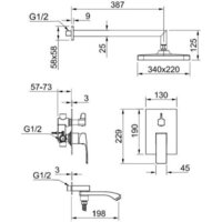 Душевая система  Raglo R01.27 - Превью изображения №2 — Интернет-магазин Time-Shop