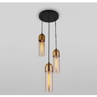 Подвесная люстра Евросвет Airon 50180/3 янтарный - Превью изображения №2 — Интернет-магазин Time-Shop