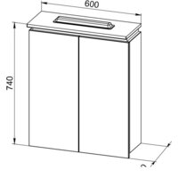  АВН Шкаф с зеркалом Nola 60 86.21 - Превью изображения №2 — Интернет-магазин Time-Shop