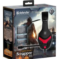 Наушники Defender Scrapper 500 (черный/красный) - Превью изображения №9 — Интернет-магазин Time-Shop