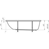Ванна 1Марка Modern 160x70 - Превью изображения №6 — Интернет-магазин Time-Shop