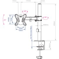 Кронштейн для монитора Arm Media LCD-T11 - Превью изображения №2 — Интернет-магазин Time-Shop