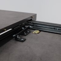 Кухонный стол Мамадома Leonel-130 раздвижной 130-165х85 (дымчатая керамика/черный) - Превью изображения №16 — Интернет-магазин Time-Shop