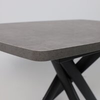 Кухонный стол Мамадома Leonel-130 раздвижной 130-165х85 (дымчатая керамика/черный) - Превью изображения №10 — Интернет-магазин Time-Shop