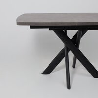 Кухонный стол Мамадома Leonel-130 раздвижной 130-165х85 (дымчатая керамика/черный) - Превью изображения №11 — Интернет-магазин Time-Shop