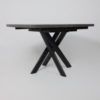 Кухонный стол Мамадома Leonel-130 раздвижной 130-165х85 (дымчатая керамика/черный) - Превью изображения №9 — Интернет-магазин Time-Shop