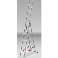 Лестница-стремянка Новая высота NV 223 алюминиевая трёхсекционная 3x10 ступеней - Превью изображения №3 — Интернет-магазин Time-Shop