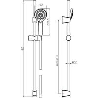 Душевой гарнитур  Cersanit Neno 63696 - Превью изображения №11 — Интернет-магазин Time-Shop