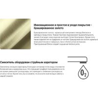 Смеситель Deante Eridan Gold BRE R75M - Превью изображения №4 — Интернет-магазин Time-Shop