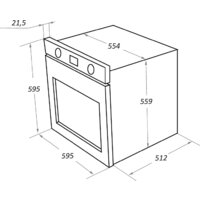 Электрический духовой шкаф MAUNFELD EOEFG.566RBG.RT - Превью изображения №2 — Интернет-магазин Time-Shop