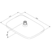 Верхний душ Damixa Merkur 940050000 - Превью изображения №4 — Интернет-магазин Time-Shop