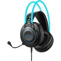 Наушники A4Tech Fstyler FH200U (черный/голубой) - Превью изображения №4 — Интернет-магазин Time-Shop