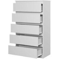 Комод НК-Мебель Stern Т-8 5-я 72676244 (16 мм, белый) - Превью изображения №2 — Интернет-магазин Time-Shop