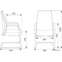 Офисный стул Бюрократ _JONS-LOW-V (черный) - Превью изображения №5 — Интернет-магазин Time-Shop