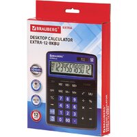 Бухгалтерский калькулятор BRAUBERG Extra 12-BKBU 250472 (черный/синий) - Превью изображения №11 — Интернет-магазин Time-Shop