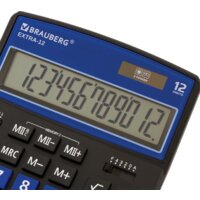 Бухгалтерский калькулятор BRAUBERG Extra 12-BKBU 250472 (черный/синий) - Превью изображения №5 — Интернет-магазин Time-Shop