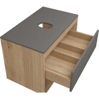  Teymi Тумба под умывальник Ritta 75 T60525 (дуб эврика/графит матовый) - Превью изображения №2 — Интернет-магазин Time-Shop