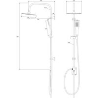 Душевая система  Deante Vero NBV 051K - Превью изображения №2 — Интернет-магазин Time-Shop