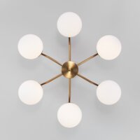 Люстра средней высоты Евросвет 70154/6 (латунь) - Превью изображения №4 — Интернет-магазин Time-Shop