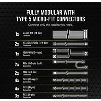 Блок питания Corsair SF-L SF850L CP-9020245-EU - Превью изображения №4 — Интернет-магазин Time-Shop