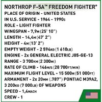 Конструктор Cobi Historical Collection Vietnam War Northrop F-5A Freedom Fighter - Превью изображения №8 — Интернет-магазин Time-Shop