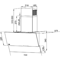 Кухонная вытяжка BEKO HCA 62320 WH - Превью изображения №2 — Интернет-магазин Time-Shop