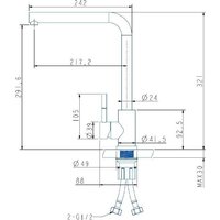 Смеситель ARFEKA Isis (золотой PVD) - Превью изображения №2 — Интернет-магазин Time-Shop