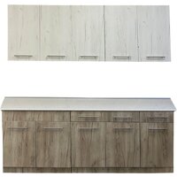 Поставымебель Поставчанка-3РД 2000ш (дуб крафт белый/дуб крафт серый)