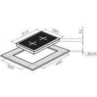 Варочная панель HOMSair HGE323GCWH - Превью изображения №2 — Интернет-магазин Time-Shop