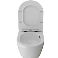 Унитаз подвесной White Wave Meridian Tornado Flush (белый глянец) - Превью изображения №6 — Интернет-магазин Time-Shop