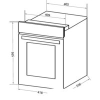 Электрический духовой шкаф HOMSair OEF451WH - Превью изображения №2 — Интернет-магазин Time-Shop