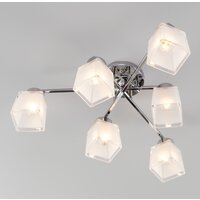 Припотолочная люстра Евросвет Delfi 30162/6 (Хром) - Превью изображения №4 — Интернет-магазин Time-Shop