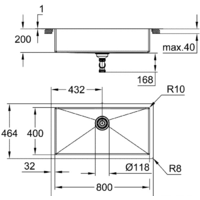 Кухонная мойка Grohe K700 90-S 86,4/46,4 1.0 31580SD1 - Превью изображения №3 — Интернет-магазин Time-Shop