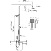 Душевая система  Wasserkraft A199.118.141.010.CH Thermo - Превью изображения №3 — Интернет-магазин Time-Shop