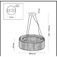 Подвесная люстра Odeon Light Vassa 4987/6 - Превью изображения №2 — Интернет-магазин Time-Shop