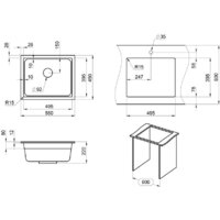 Кухонная мойка Granula KS-5501 (арктик) - Превью изображения №5 — Интернет-магазин Time-Shop