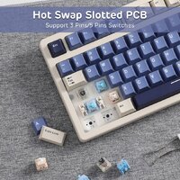Клавиатура Royal Kludge S85 Horizon Blue (RK Beige) - Превью изображения №5 — Интернет-магазин Time-Shop